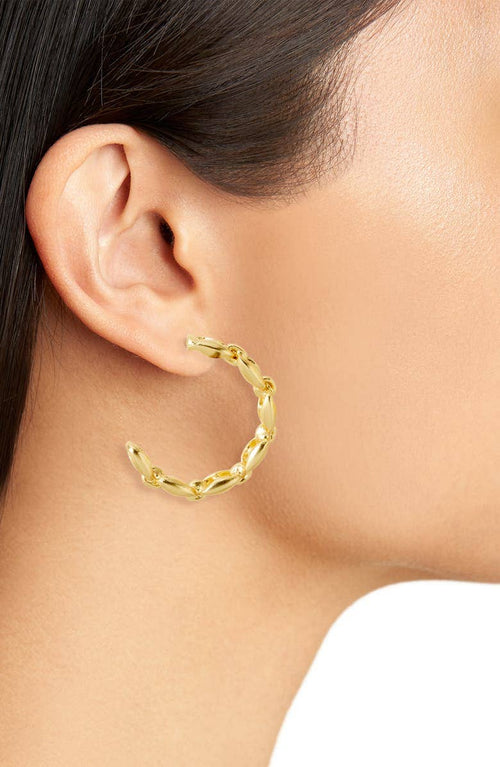 Nautical Link Hoop earrings