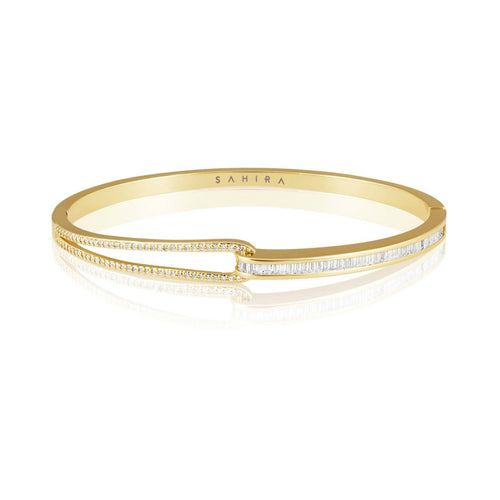 Aurora CZ Bracelet: Yellow Gold - Racquesh