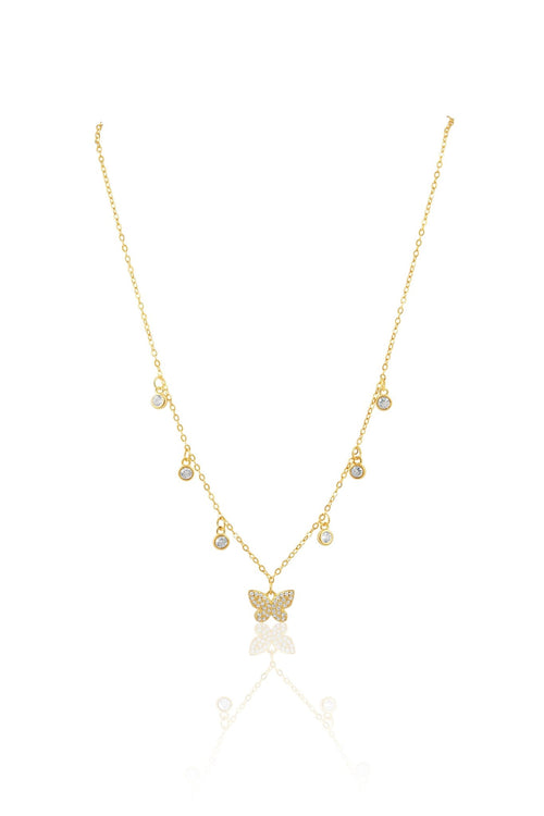 Bailey Butterfly Necklace - Racquesh