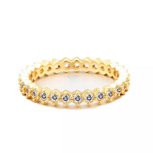 Christine CZ Band Ring - Racquesh