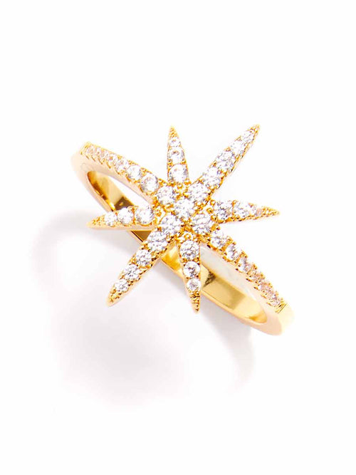 Crystal Starburst Ring - Racquesh