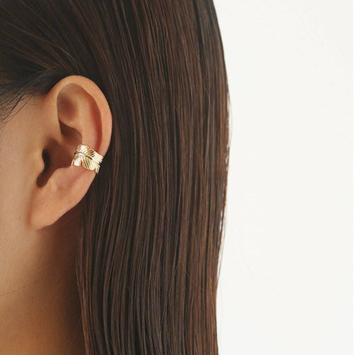 Dainty Feather Ear Cuff - Racquesh