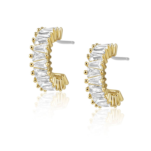 Dakota Mini Hoops: Gold - Racquesh