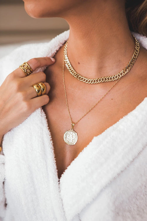 Edina Coin Necklace - Racquesh