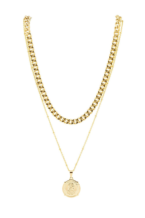 Edina Coin Necklace - Racquesh