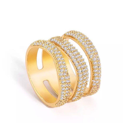 Elle Pave Ring - Racquesh