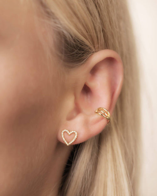 Heart Circon Stud earring - Racquesh