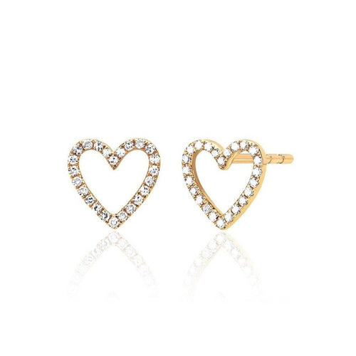 Heart Circon Stud earring - Racquesh