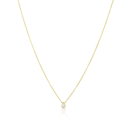 Ines Raindrop Necklace CZ - Racquesh