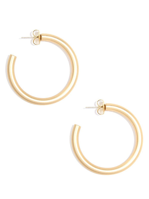 Matte Finish Hoop Earring - Racquesh