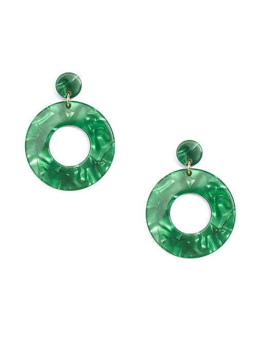 Monochromatic Chunky Acetate Mod Earring - Racquesh