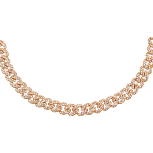 Pavé Chain Link Choker - Racquesh