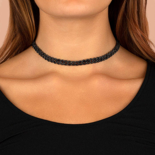 Pavé Chain Link Choker - Racquesh