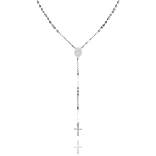 Rosary Cross Necklace - Racquesh