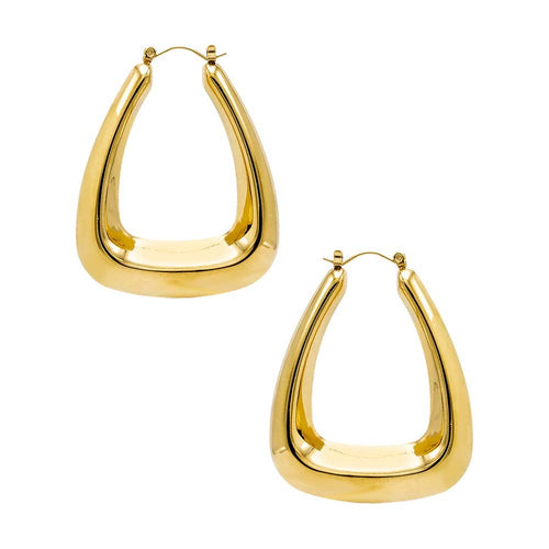 Solid Open Vintage Hoop Earring - Racquesh