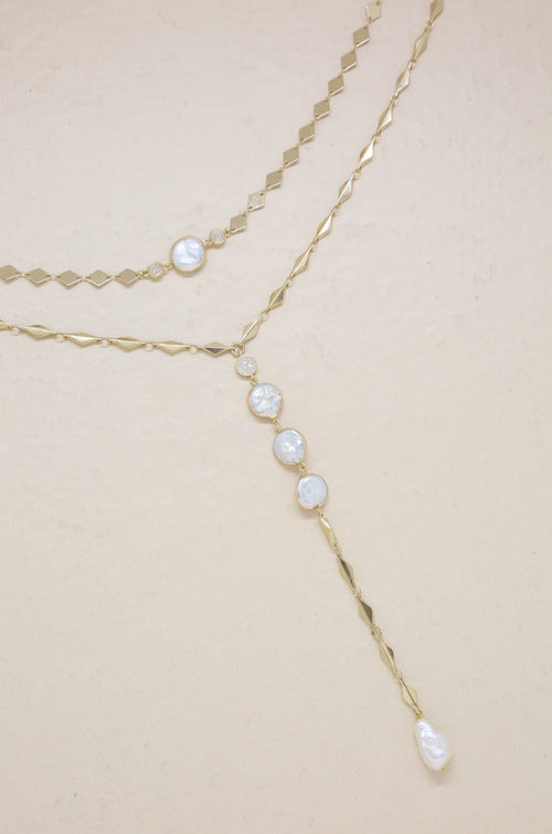 Summer Dreamin' Freshwater Pearl and 18k Gold Plated - Racquesh