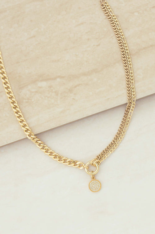 Three Chains 18k Gold Plated Necklace - Racquesh